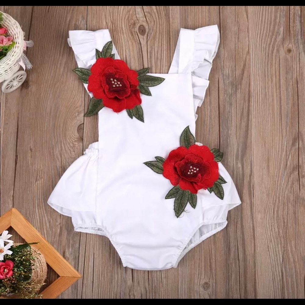 Brand new babygirl romper size 6 months